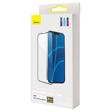 2 stks Baseus 0.3mm anti blauwlicht volledige dekking tempered glass screenprotector voor iPhone 13 Pro Max zwart
