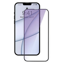 2 stks Baseus 0.3mm anti blauwlicht volledige dekking tempered glass screenprotector voor iPhone 13 Pro Max zwart