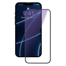 2 Stuks Baseus 0.3mm Anti Blauw Licht Volledig Scherm Tempered Glass screen protector voor iPhone 13 Mini Black