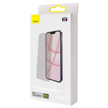 2 stuks Baseus 0.3mm anti - glare privacy tempered glass voor iPhone 13 Mini transparant