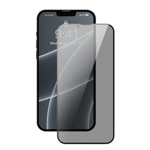 2 stuks Baseus 0.3mm Anti - glare Privacy Volledig Display Tempered Glass screenprotector voor iPhone 13/13 Pro zwart
