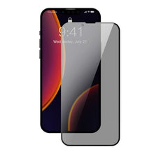 2 stuks Baseus 0.3mm anti - glare privacy volledige display tempered glass screenprotector voor iPhone 13 Mini black