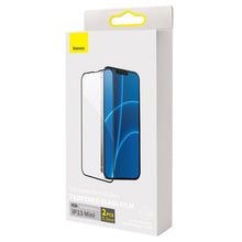 2 stuks Baseus 0.3mm full screen tempered glass screen protector voor iPhone 13 Mini black
