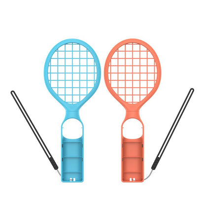 2 stuks DOBE TNS - 3181 tennisracket voor Nintendo Switch/Switch OLED/Switch 2 Joy - Con rood + blauw