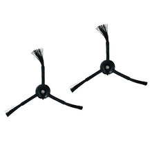 2 stuks driehoekige zijborstel voor Mijia 1S/Roborock S6/Roborock S5/Xiaowa E2/Xiaowa E3 zwart HQ