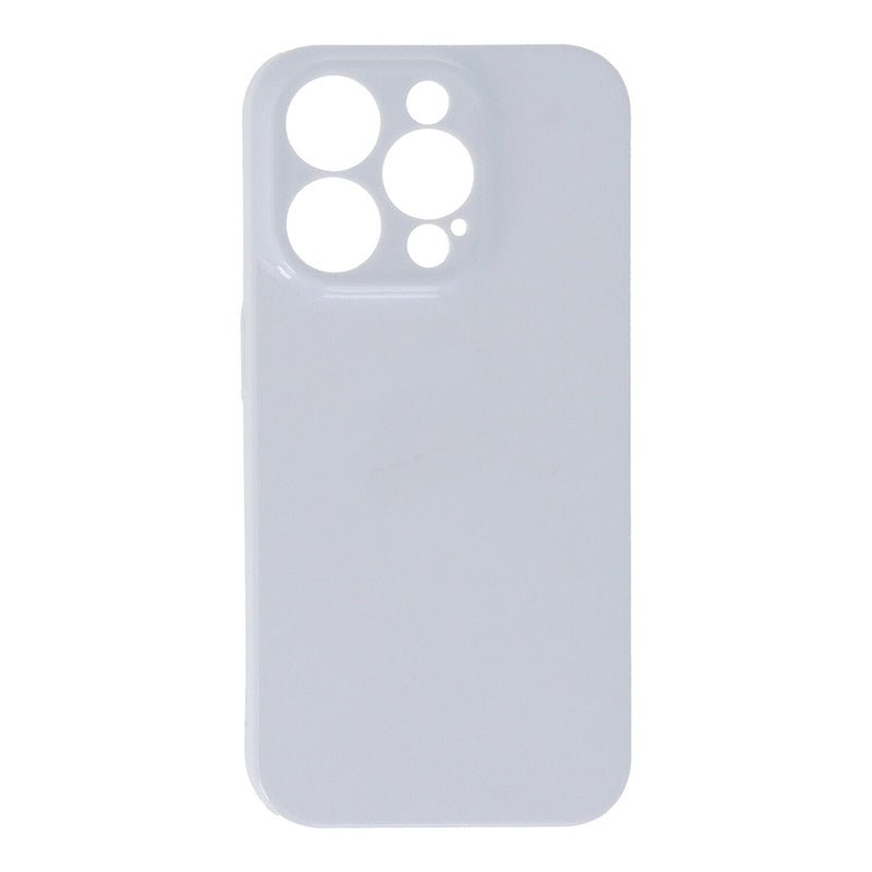 20 stuks Tuoli lege diy hittetransfer soft plastic enkele hoes voor iPhone 15 Pro wit