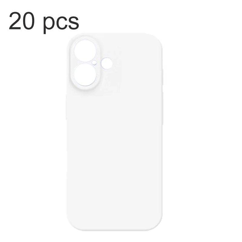 20 stuks Tuoli pc blanco doe - het - zelf warmteoverdrachts harde plastic hoesje voor iPhone 16 Plus - wit