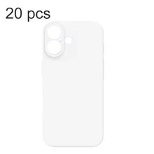 20 stuks Tuoli pc blanco doe - het - zelf warmteoverdrachts harde plastic hoesje voor iPhone 16 Plus - wit