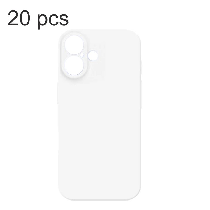 20 stuks Tuoli pc lege diy hitteoverdracht harde kunststof hoes voor iPhone 16 wit