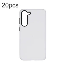20 stuks Tuoli PC lege DIY warmte - overdracht harde plastic dubbele telefoonhoesjes voor Samsung Galaxy S25 wit+zwart
