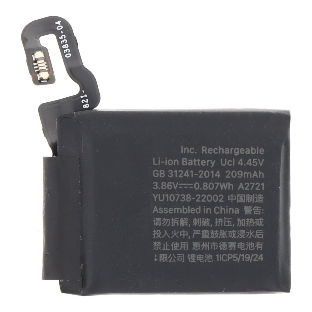 209mAh batterij + batterij plaklaag voor Apple Watch SE 2022/2nd 40mm GPS versie Origineel
