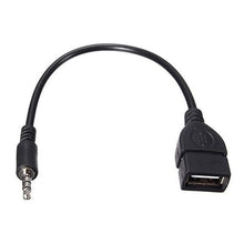 21CM USB 2.0 Female naar 3.5mm Audio Male Oplaadkabel