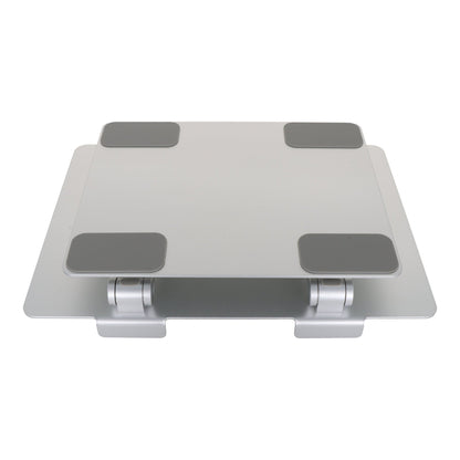 220*300mm aluminium draagbare opvouwbare laptopstandaard voor 15.6 inch en kleinere laptops zilver