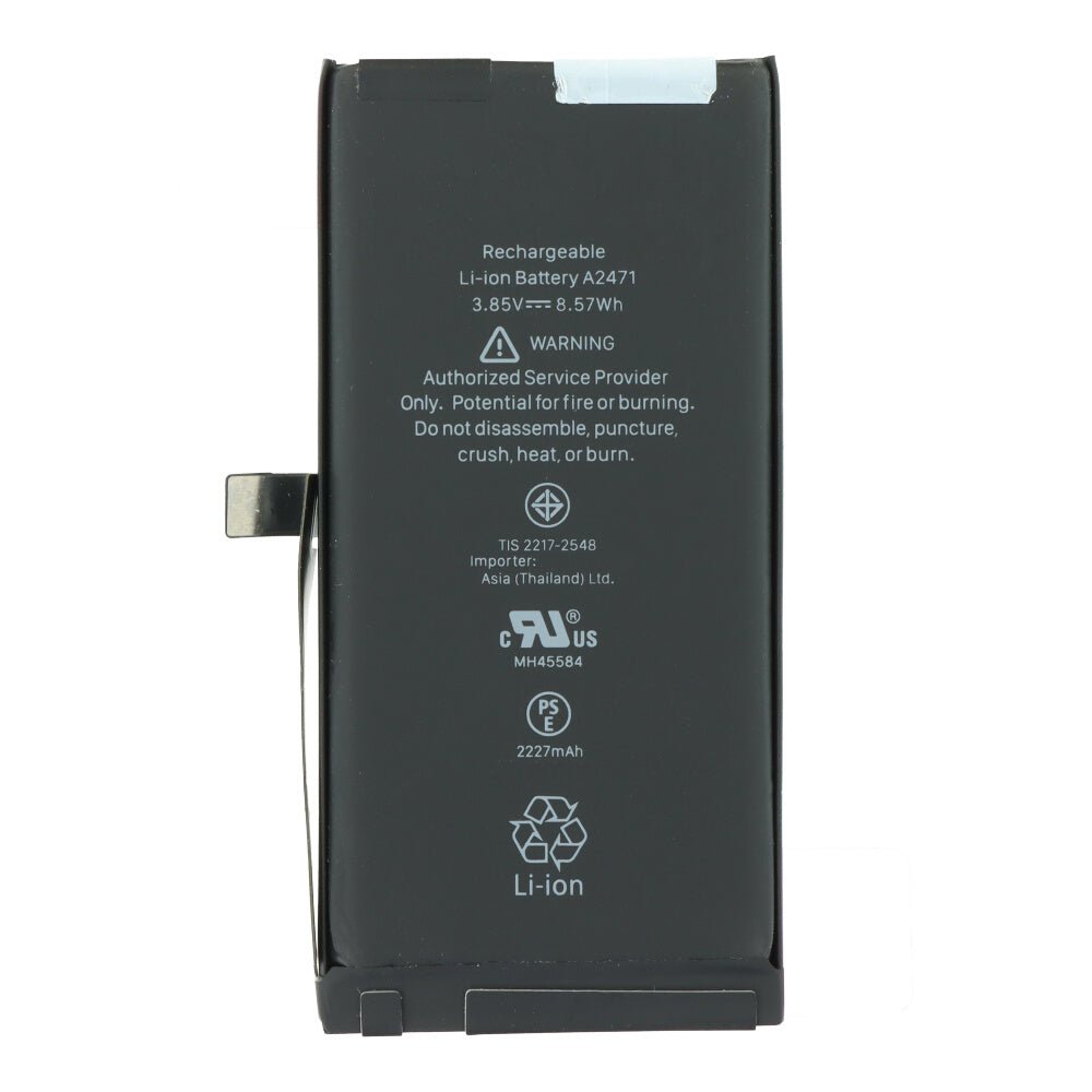 2227mAh batterij + batterij plaklaag voor iPhone 12 Mini standard capacity versie (OEM met logo)