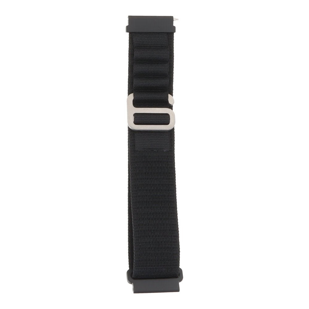 22mm Alpine lus nylon geweven horlogeband voor Samsung Galaxy Watch 2018 46mm black