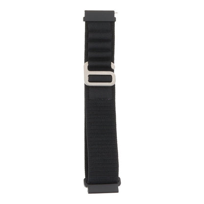 22mm Alpine lus nylon geweven horlogeband voor Samsung Galaxy Watch 2018 46mm black