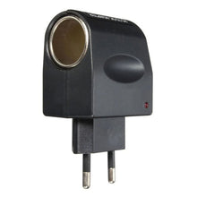 230V auto sigarettenaansteker adapter HQ zwart EU stekker