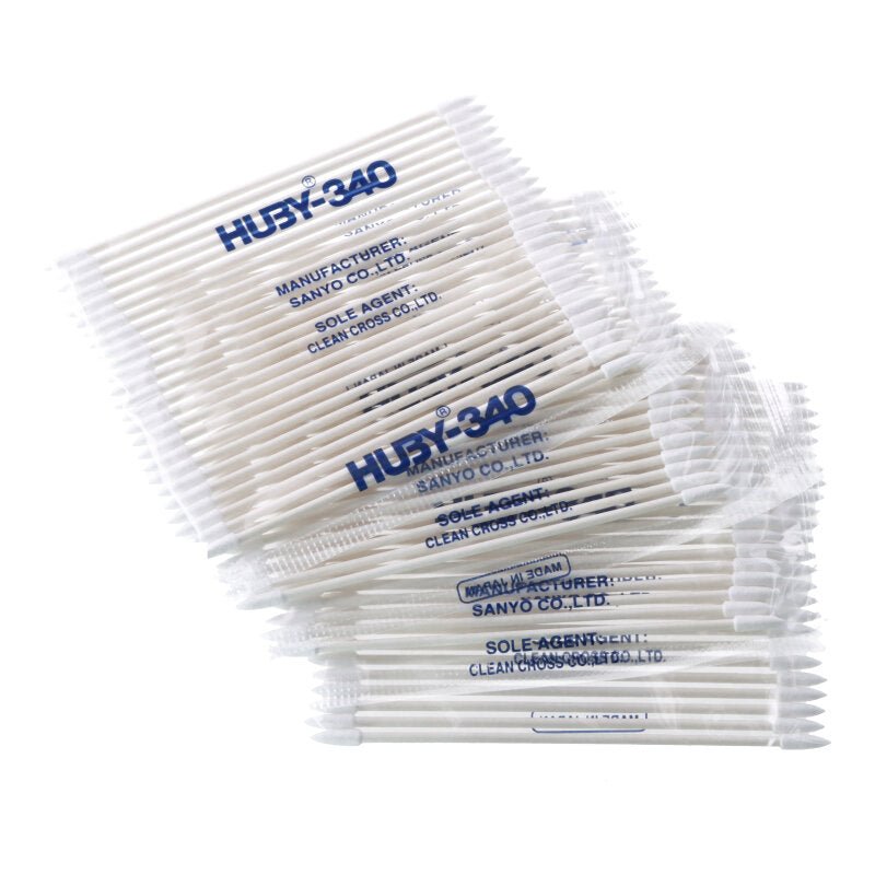 25 stuks 3.5mm headphone plug reinigingswattenstaaf voor mobiele telefoon
