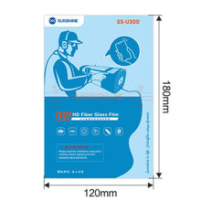 25 stuks SUNSHINE SS - U300 250um UV fiberglas beschermfolie met UV - lichtbox voor mobiele telefoon