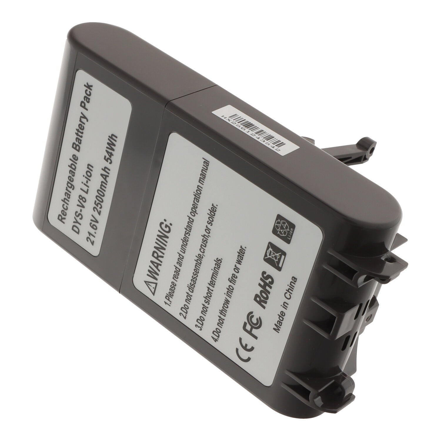 2500mAh 2.5Ah/21.6V batterij voor Dyson V8 OEM zonder logo