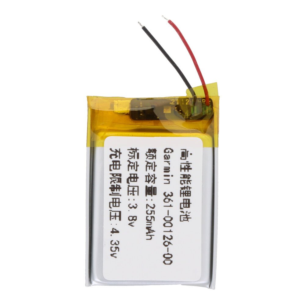 255mAh 361 - 00126 - 00 batterij + batterij plaklaag voor Garmin Fenix 6/Fenix 6X Pro/Fenix 6X Sapphire/Fenix 6X Solar OEM zonder logo