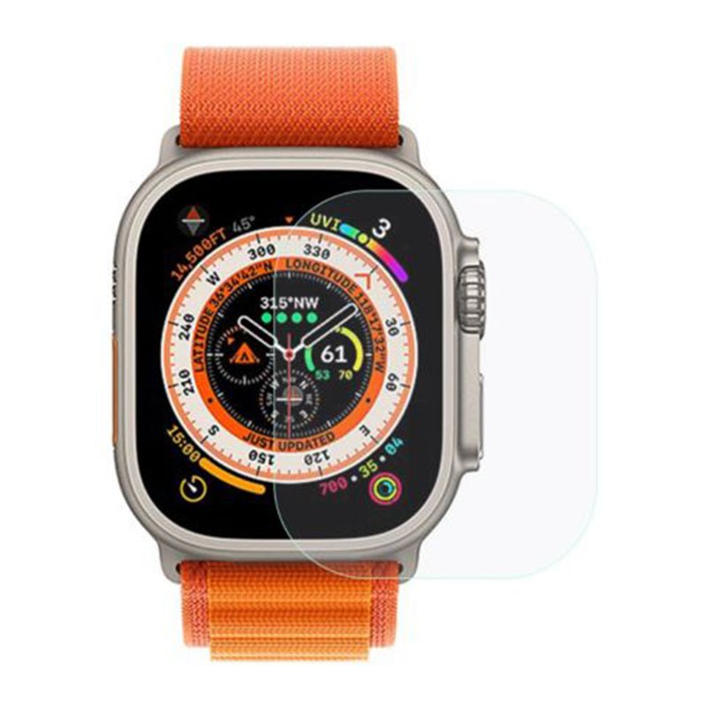 2.5D full screen tempered glass screen protector voor Apple Watch Ultra 2 49mm transparant