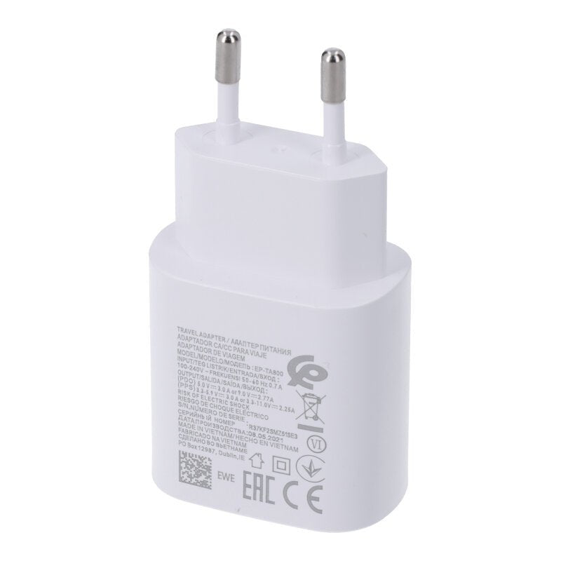 25W USB - C oplader voor Samsung HQ Wit EU plug