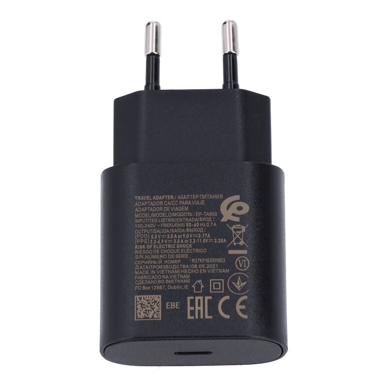 25W USB - C oplader voor Samsung HQ zwart EU plug