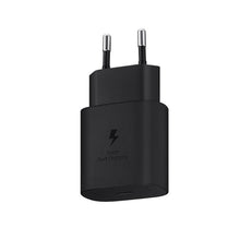 25W USB - C poort oplader met pakket voor Samsung zwart Origineel EU plug zonder logo