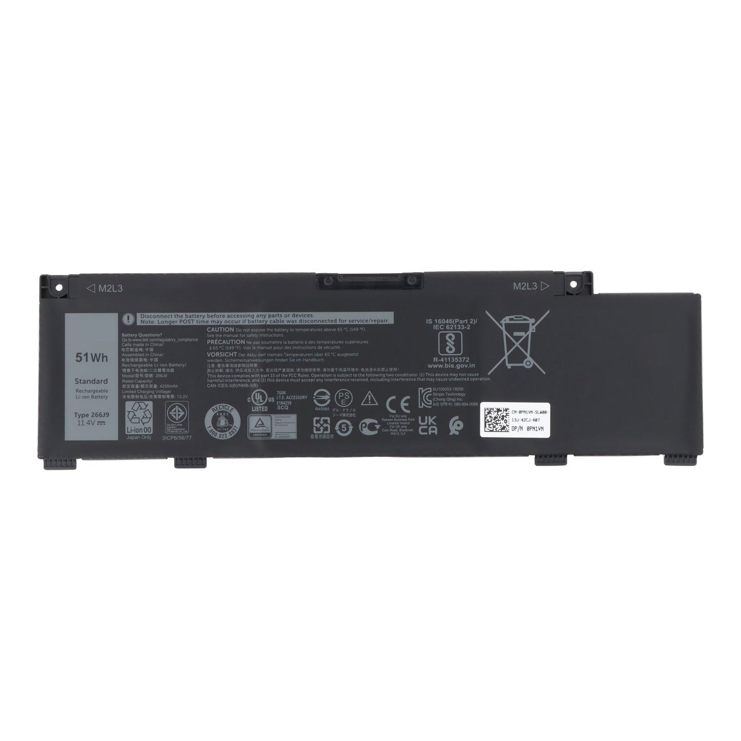 266J9 batterij voor Dell G3 15 3790 / 3590 / 3779 OEM