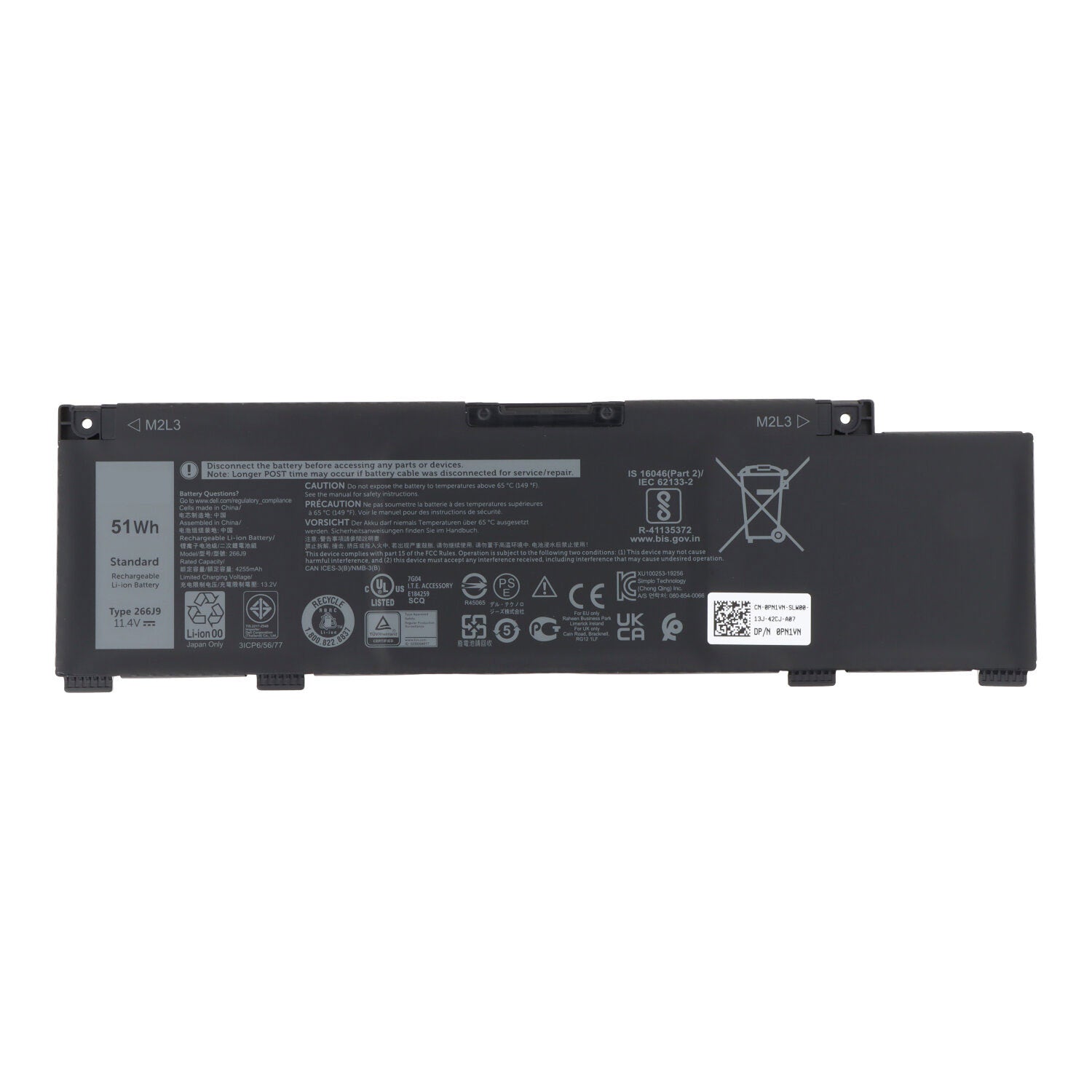 266J9 batterij voor Dell G3 15 3790 / 3590 / 3779 OEM
