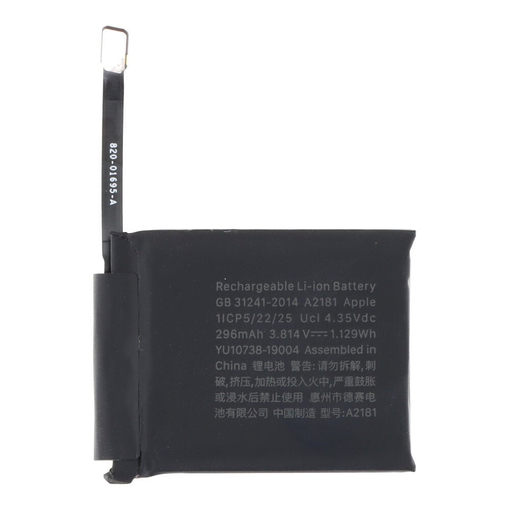 296mAh batterij + batterij plaklaag voor Apple Watch SE 2022/2nd 44mm Origineel