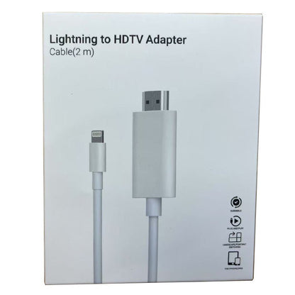 2M 1920*1080 lightning naar HDMI same screen kabel wit