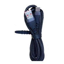 2m 65w nylon weave usb - c snellaadkabel black