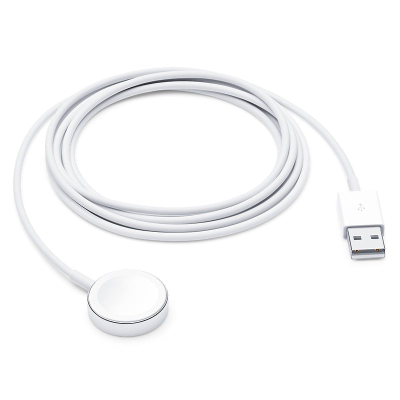 2M MJVX2AM/A USB - poort draadloze lader met verpakking voor Apple Watch wit OEM