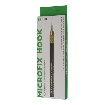2UUL DA12 MicroFix haakmessen met ultralichte koolstofvezel houder voor telefoon PCB underfill reiniging