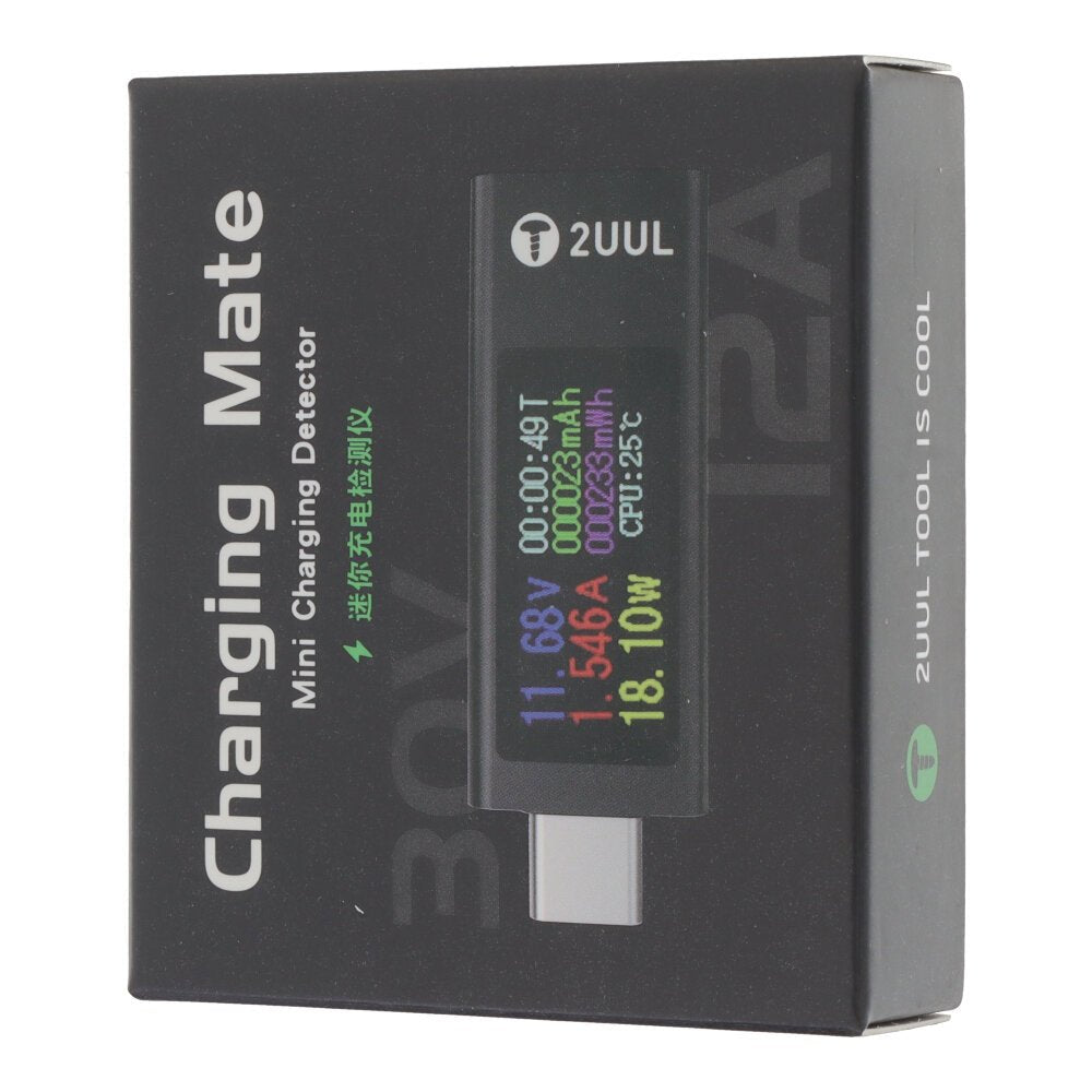 2UUL PW21 USB - C mini oplaad detector met bidirectionele stroomtest