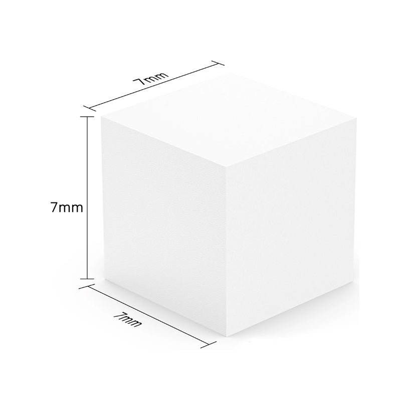 2UUL SC07 7*7*7 mm stevige schuim hogedichtheid spons voor reiniging 500 stuks/box