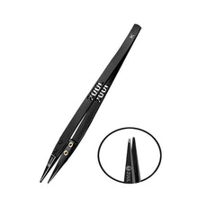 2UUL TW32 Black K platte punt ESD - veilige keramische pincet