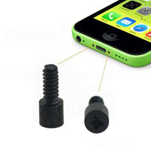 2x onderste schroeven voor iPhone 5c zwart origineel
