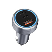 2x USB - C + USB 60W snellader voor auto
