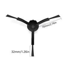 3 - armige zijborstel voor Roborock Serle Q5 Pro/Roborock Serle Q8 Max zwart HQ 2 stuks in één set