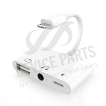 3 in 1 multi - functie 8 pin + 3.5mm + USB 3.0 OTG naar 8 pin male snellader & muziek audio & kaartlezers adapter