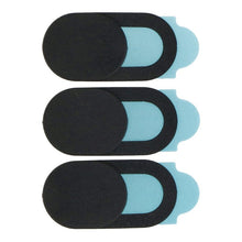 3 stuks ABS plastic webcam cover voor desktops/laptops/mobiele telefoons/pad zwart
