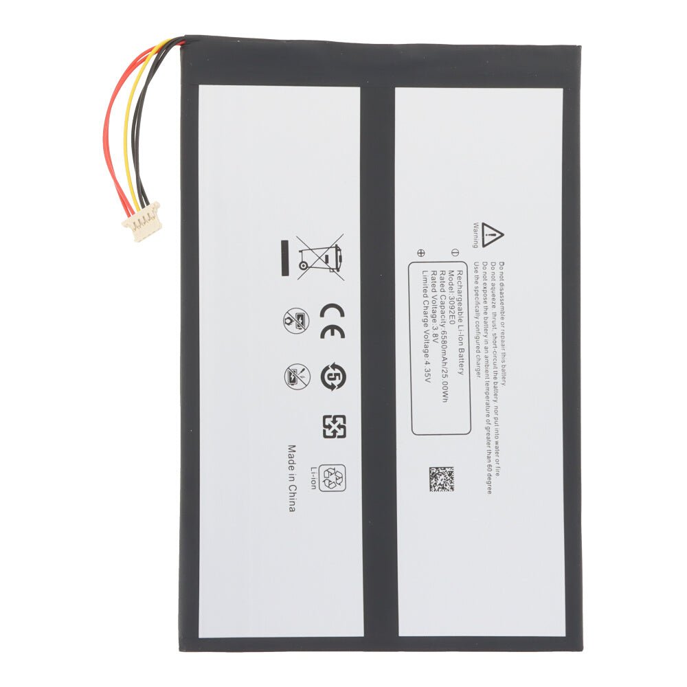 3092E0/3092142 6580mAh batterij + batterij plaklaag voor BlackView Tab 12 OEM