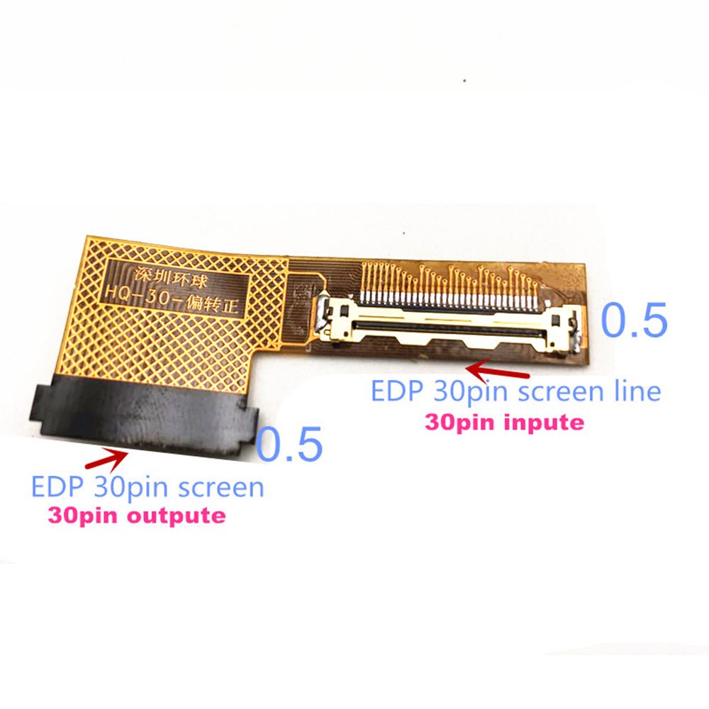 30Pin (0.5mm) output naar 30Pin (0.5mm) input EDP kabel adapter HQ