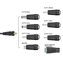 30W 3 - 12V verstelbare uitgangsvoeding met 8 selecteerbare adaptertips EU adapter