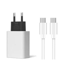30W usb - c oplader met 1m usb - c naar usb - c kabel zonder verpakking voor Google EU plug OEM wit