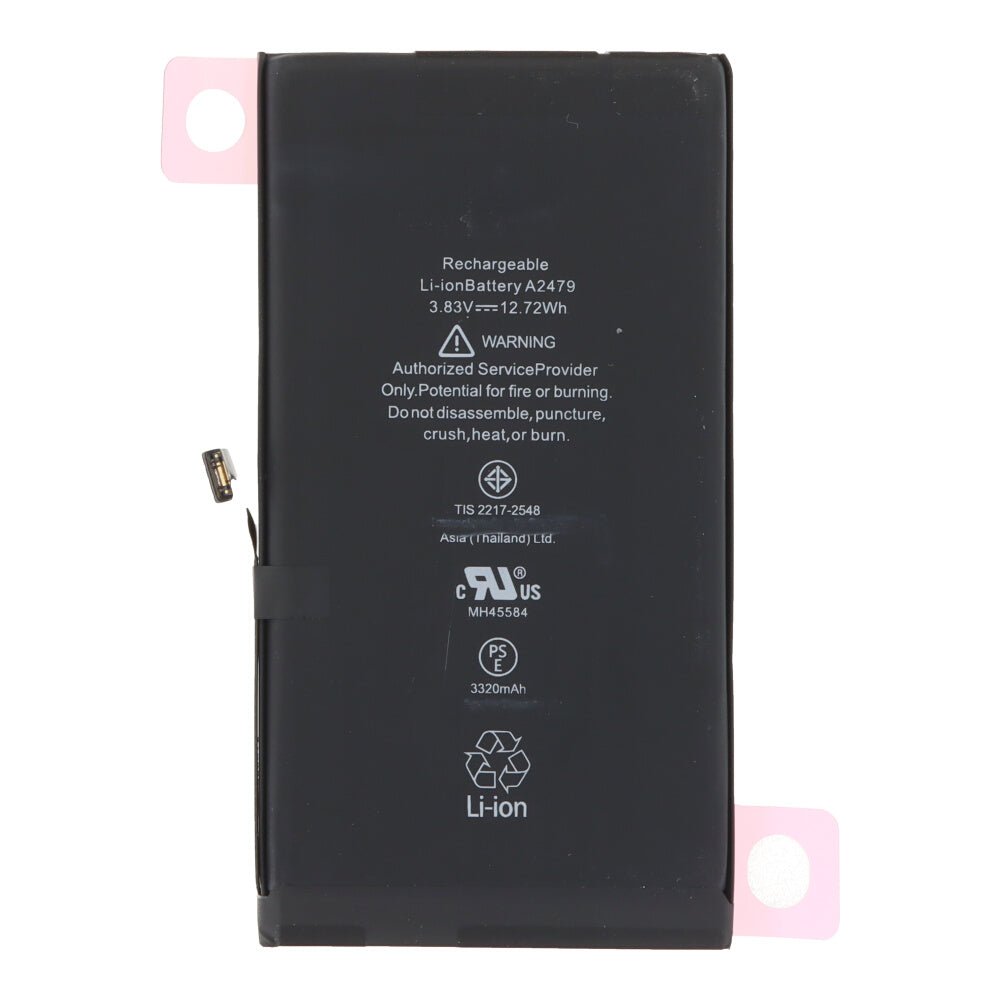 3320mAh batterij + batterij plaklaag voor iPhone 12/12 Pro hoge capaciteit versie + diagnoseerbaar + batterijgezondheid 100% OEM without logo