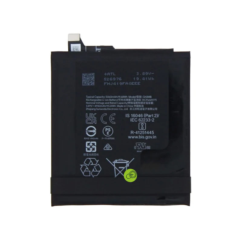 GH2MB 5060mAh batterij + batterij plaklaag voor Google Pixel 9 Pro XL OEM zonder logo